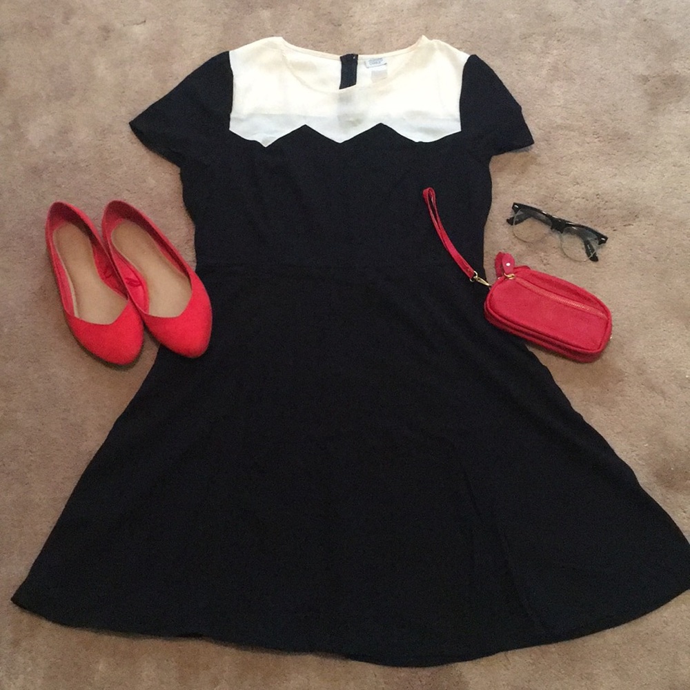 Black & Cream Charming Charlie Dress